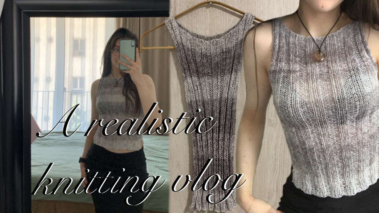 Realistic day in life | knitting vlog