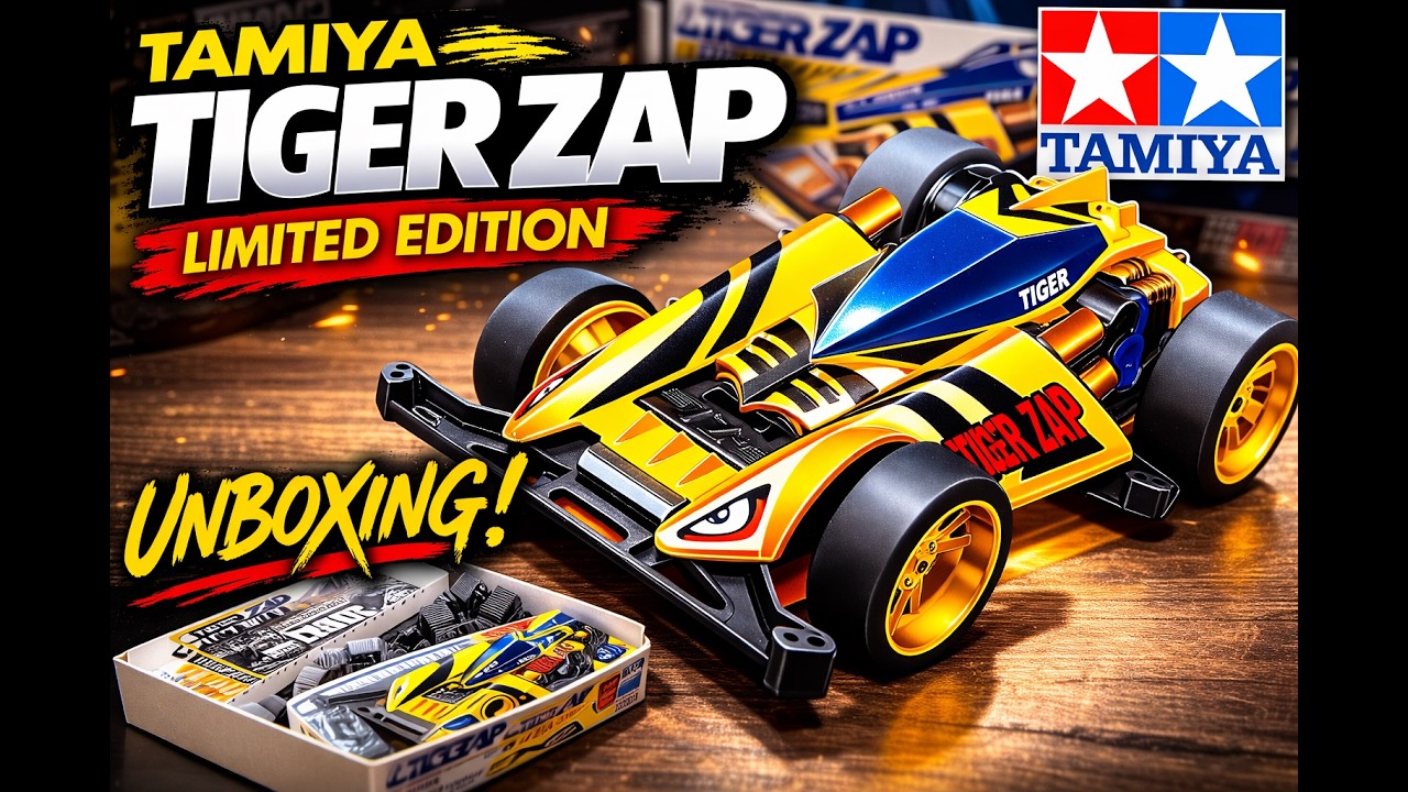Распаковка коллекционной серии Tamiya Tiger Zap Limited Edition!