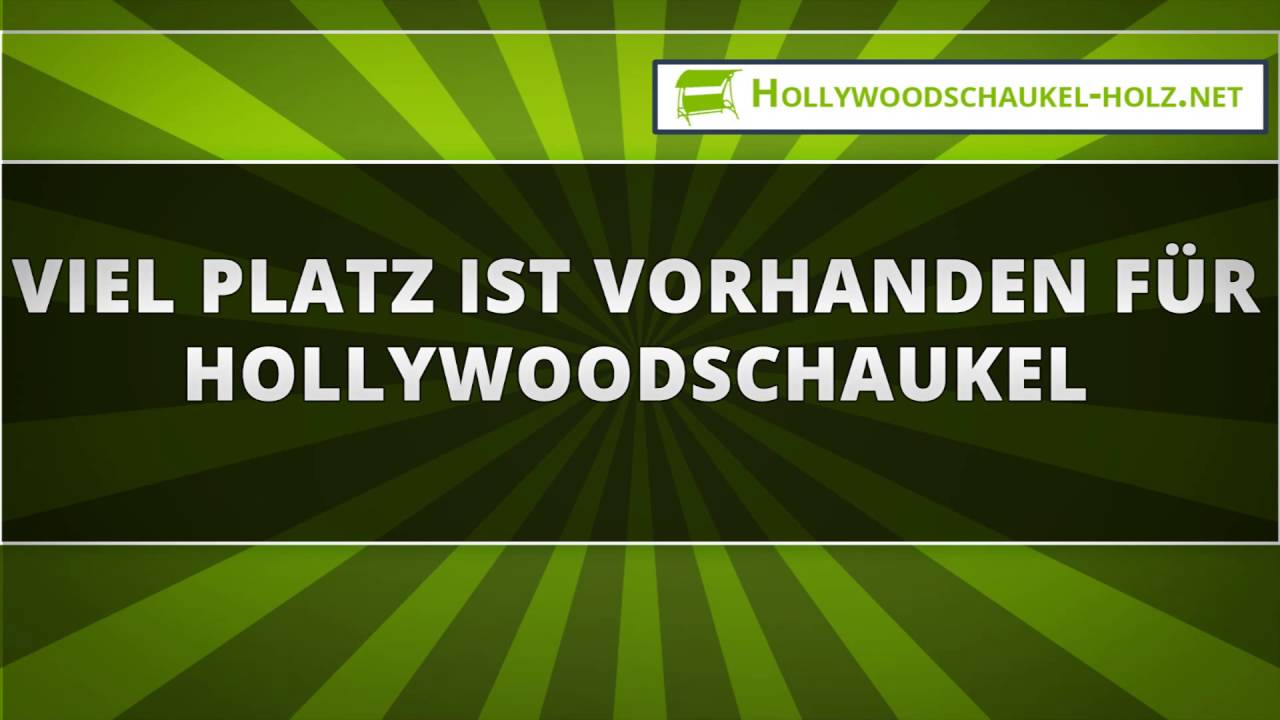 Wie viel Platz ist vorhanden f&uuml;r die Hollywoodschaukel