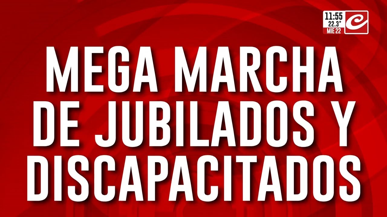 Supermi&eacute;rcoles de marchas: jubilados y discapacitados se vuelven a manifestar frente al Congreso