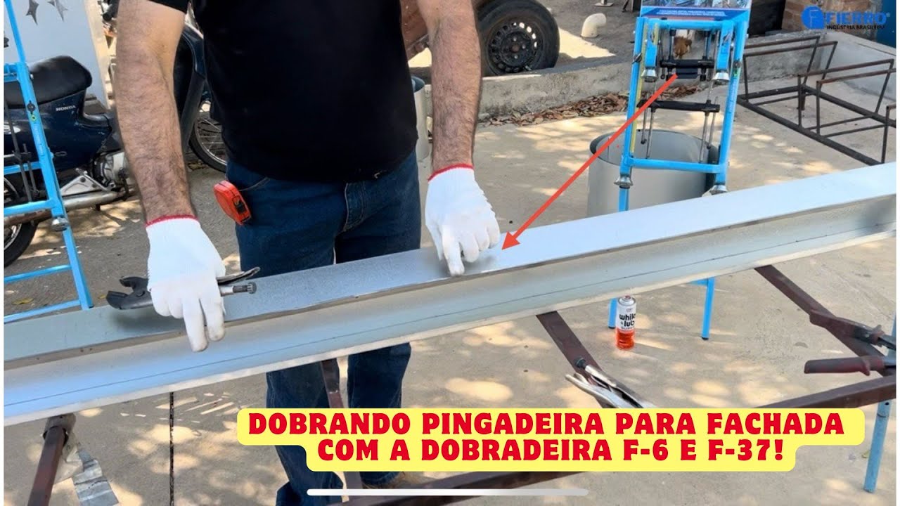 Dobrando Pingadeira de Aba Simples para Fachada! (Passo a Passo)