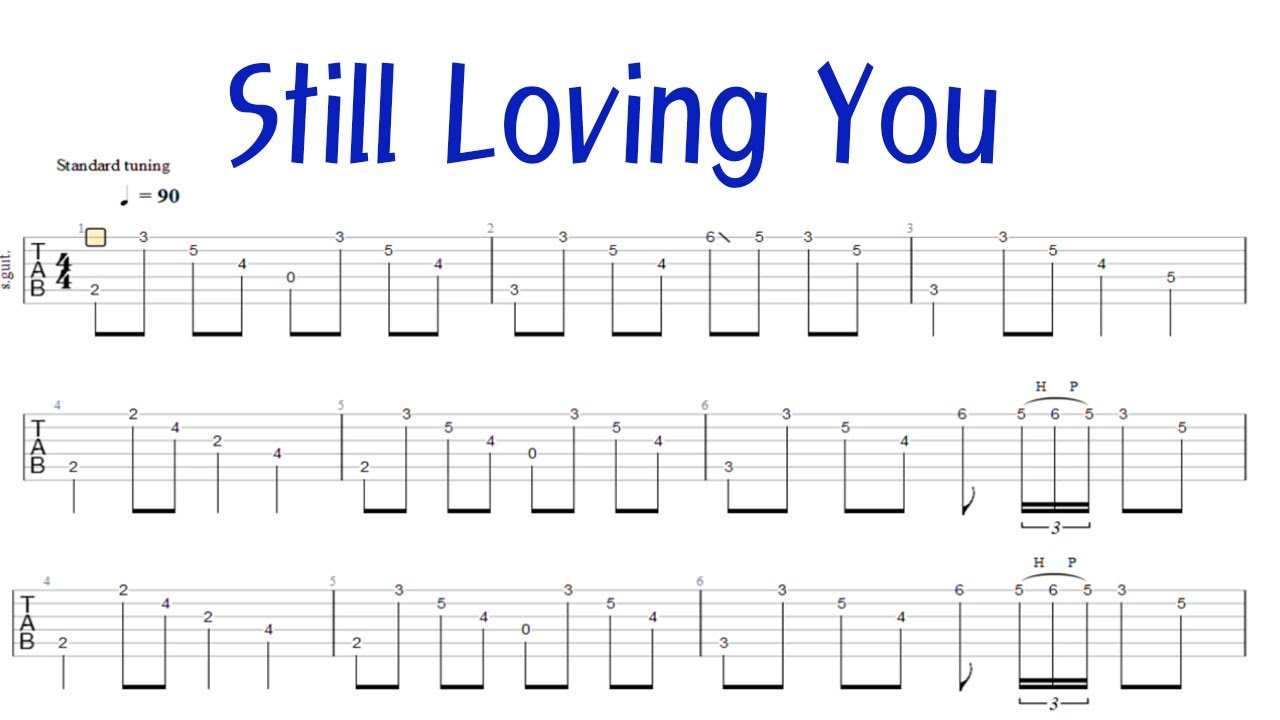 Still Loving You Fingerstyle Guitar [TAB]  - Scorpions
