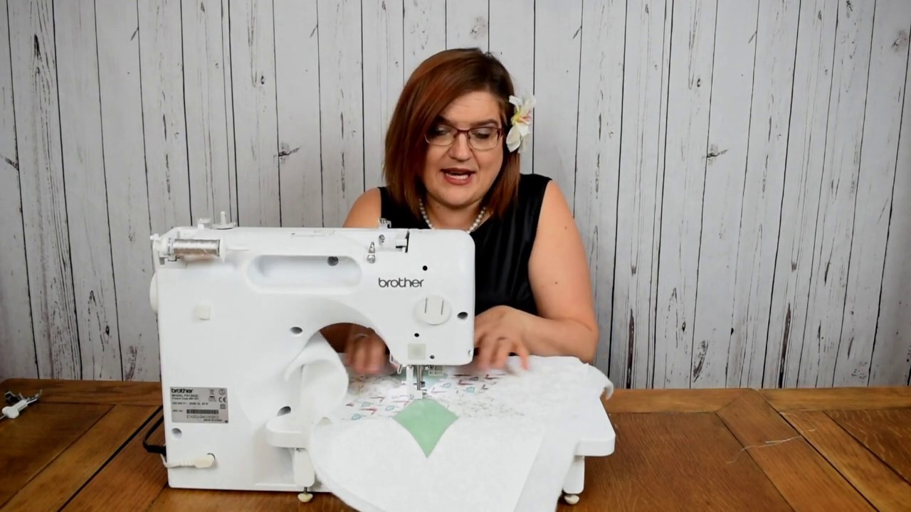 Free motion quilting with a free motion foot