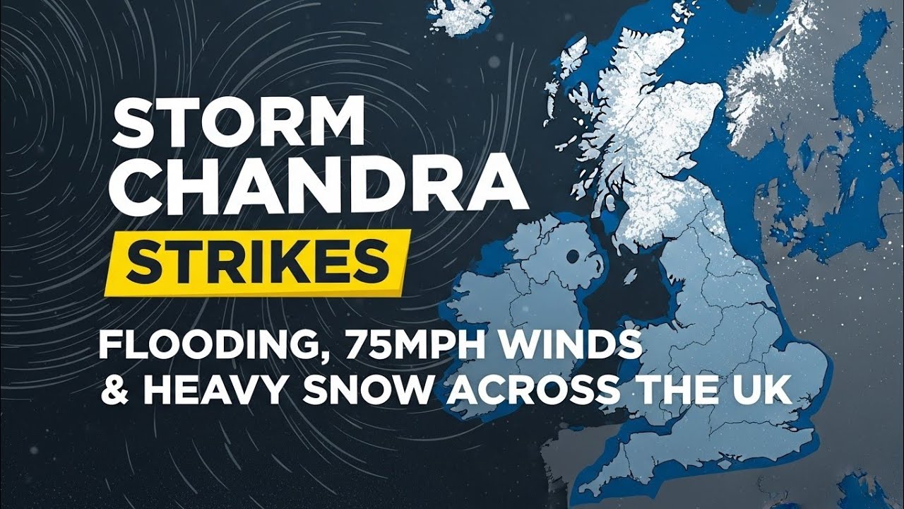 Storm Chandra Strikes:Flooding, 75mph Winds & Heavy Snow Across the UK