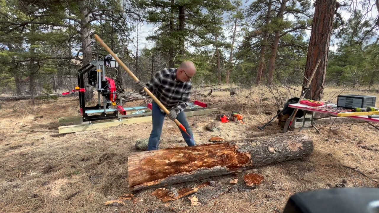 Building and using a sawmill for the first time.