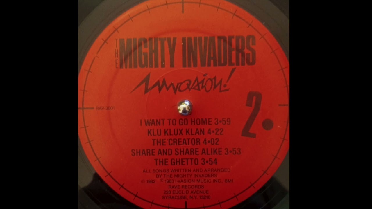 The Mighty Invaders - I Want To Go Home (Rave Records) 1983