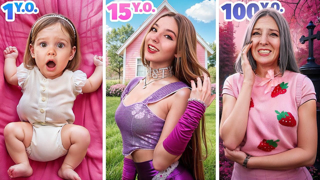 ¡Cambio de Imagen de Niña a Adulta en 24 Horas! Envejeciendo Cada Hora