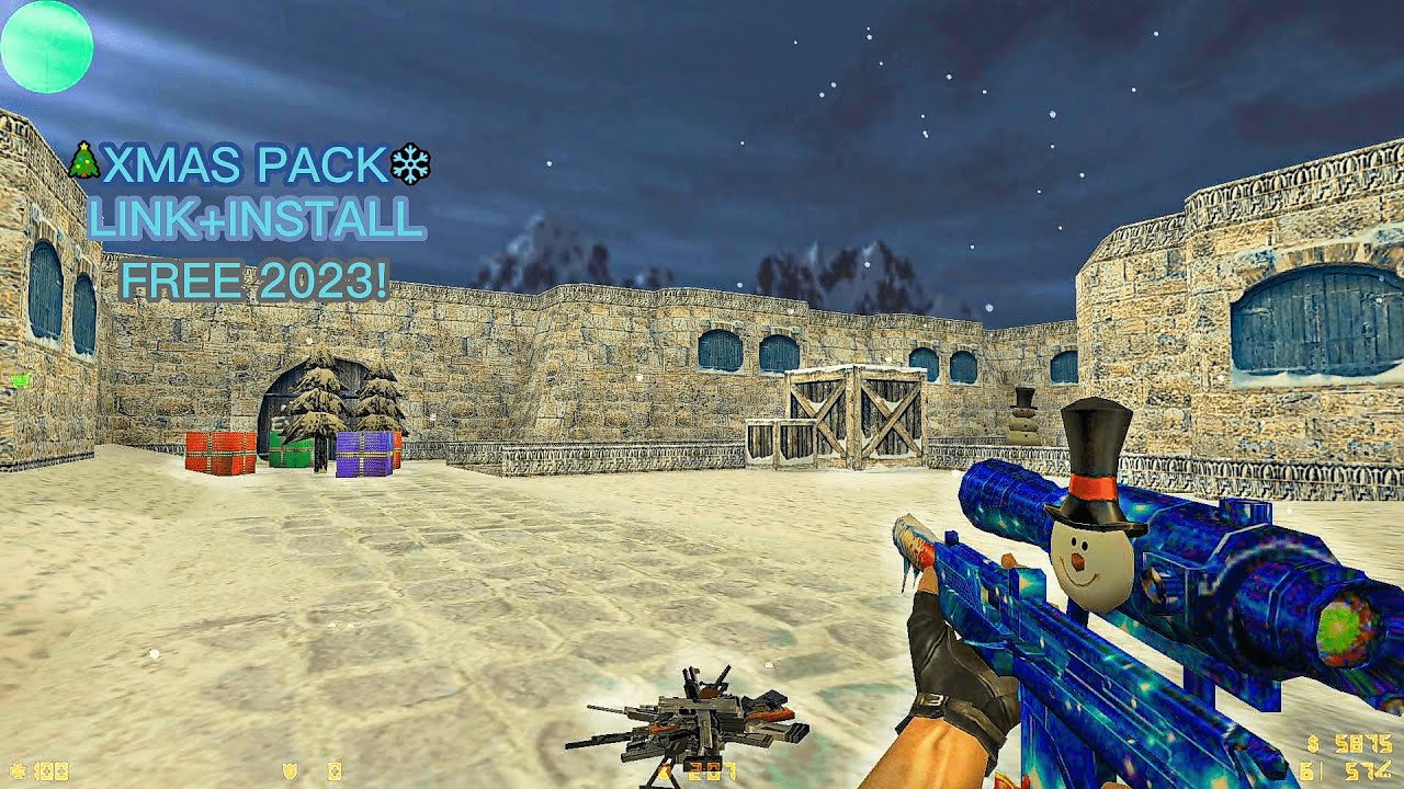 🎄Counter-Strike 1.6: Weapon Skin Pack |#18| Christmas Pack [XMAS❄️] [Download Link+Install] 2023 HD!
