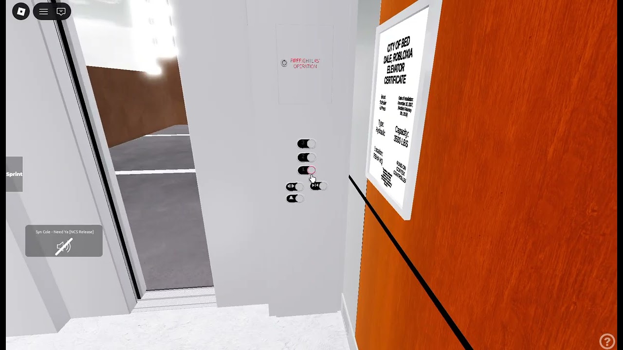 Schindler HXPress Elevator Smartrise Fixtures RBHA Parking North Garage Roblox