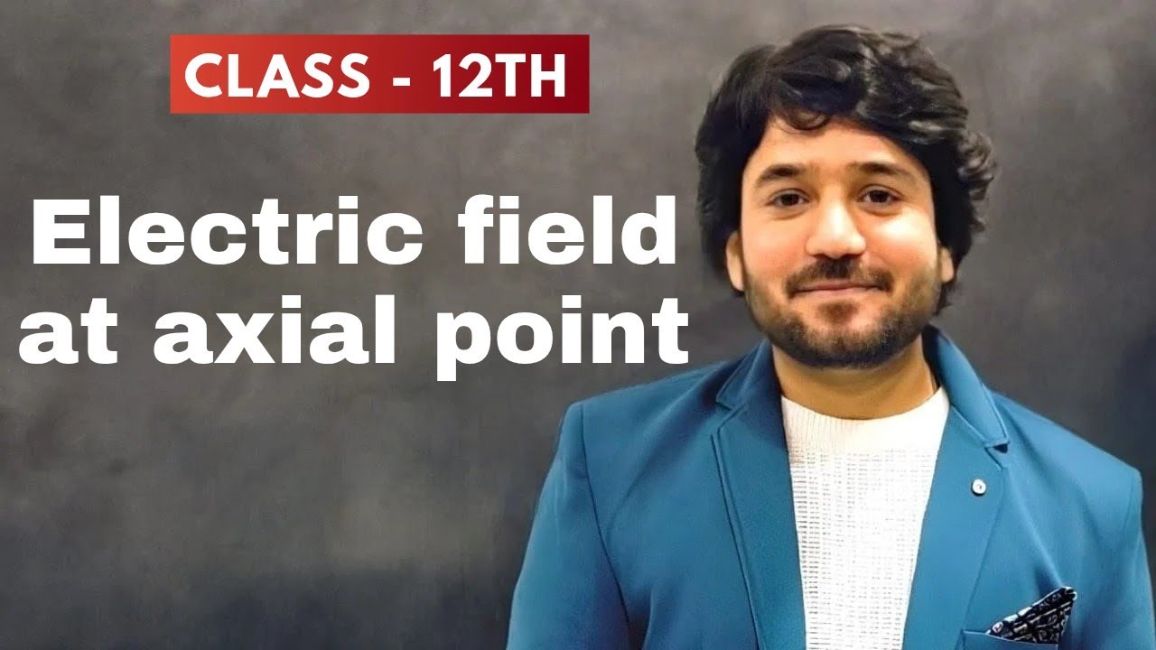 Electric field due to dipole at axial point of a dipole  | inhouse academy