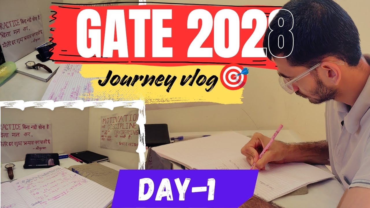 Day 1 of My GATE 2028 journey 🏆 | Day in a the life of GATE ASPIRANT | IIT BOMBAY JOURNEY🎯|#gate2028