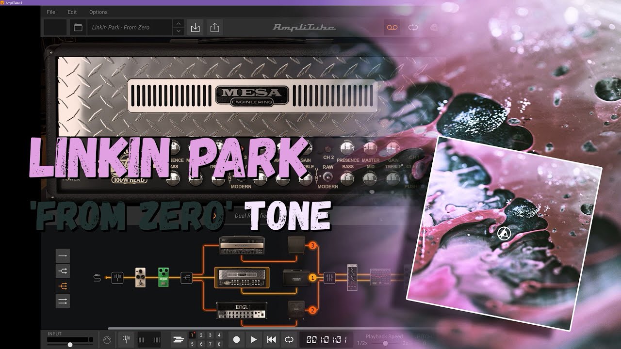 Linkin Park FROM ZERO guitar tone  - AmpliTube 5