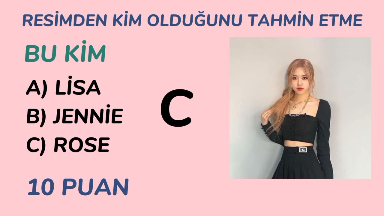BLACKPİNK TEST/GERÇEK BİR BLİNK MİSİN? #blackpink