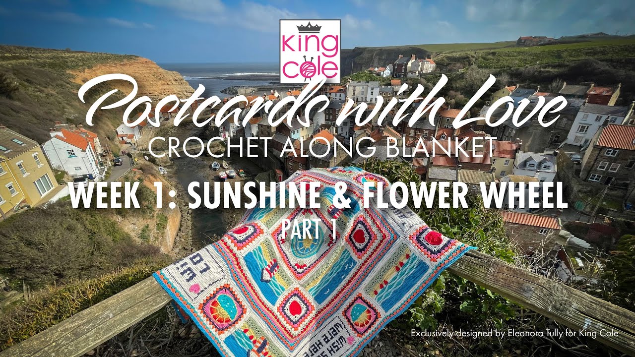 Postcards with Love CAL | Week 1 Sunshine & Flower Wheel  | Rounds 1 -11