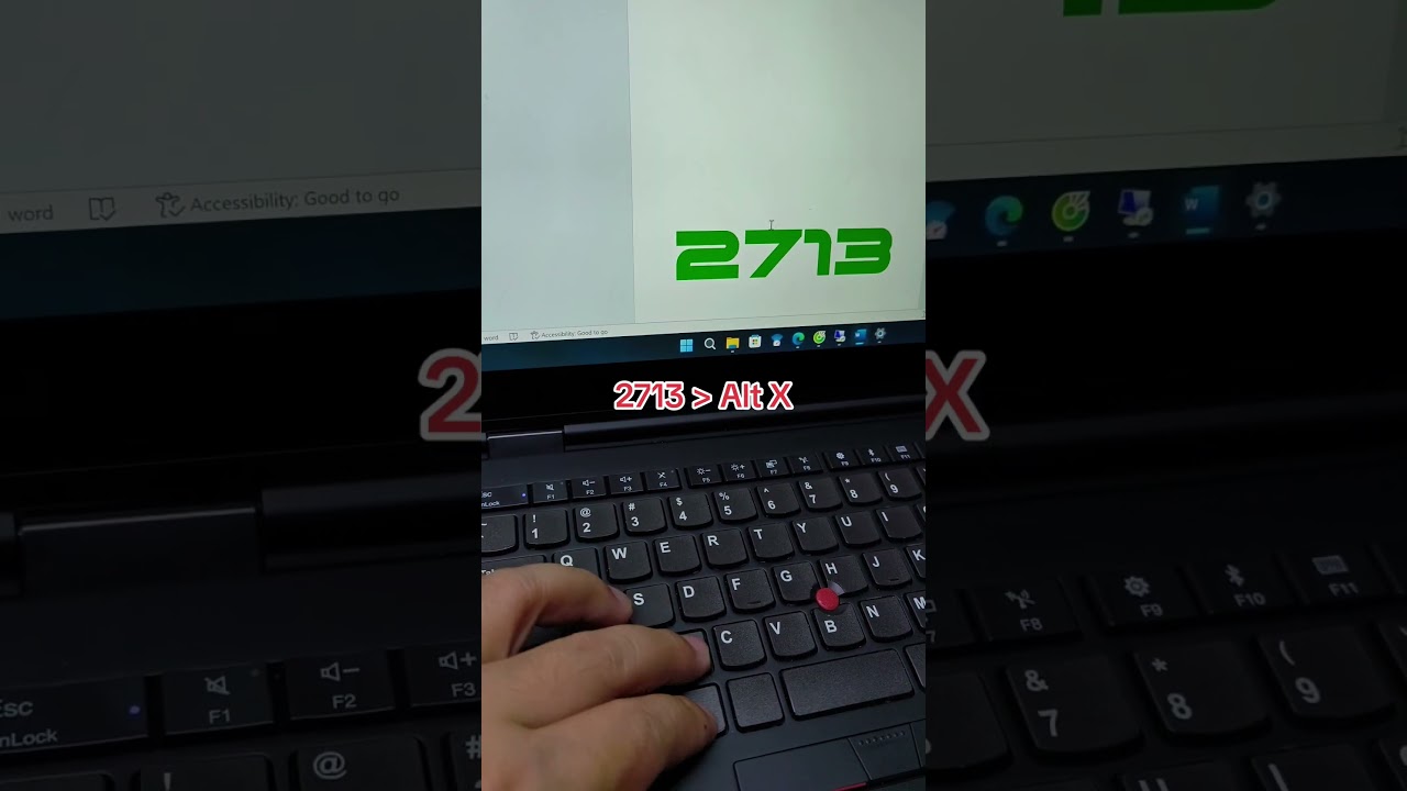 Unlock Hidden Character with 2713 + Alt + X! 💡 