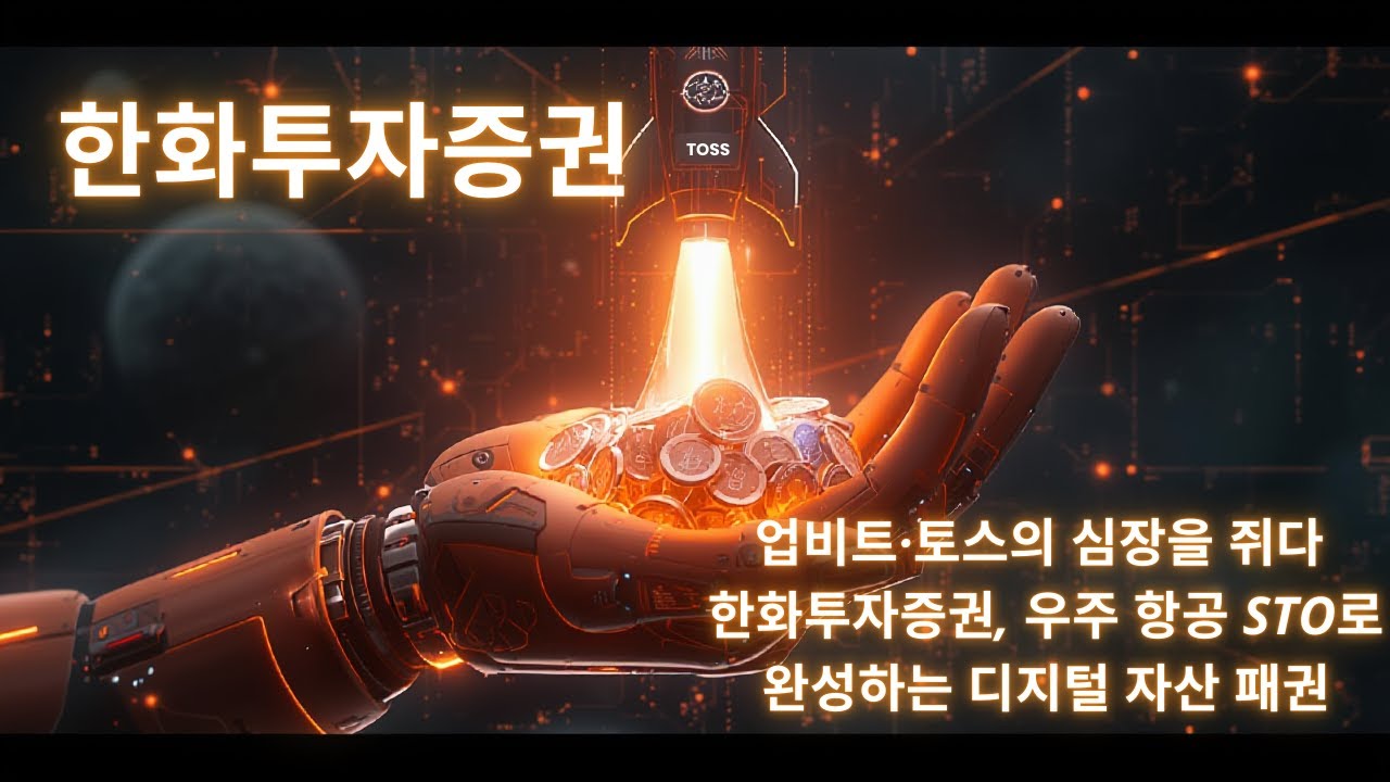 업비트&middot;토스의 심장을 쥐다: 한화투자증권(003530), 우주 항공 STO로 완성하는 디지털 자산 패권