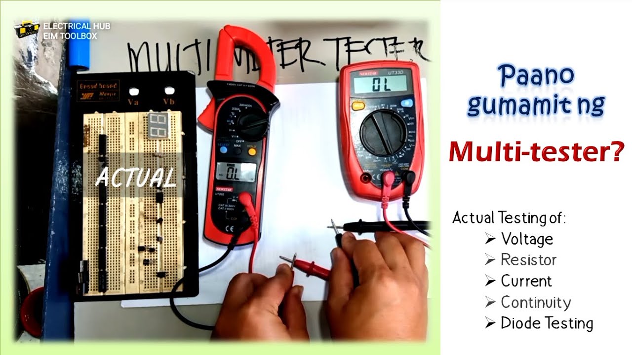 Madaling paraan.. matutong gumamit ng Multimeter tester o Multi-tester | #clampmeter