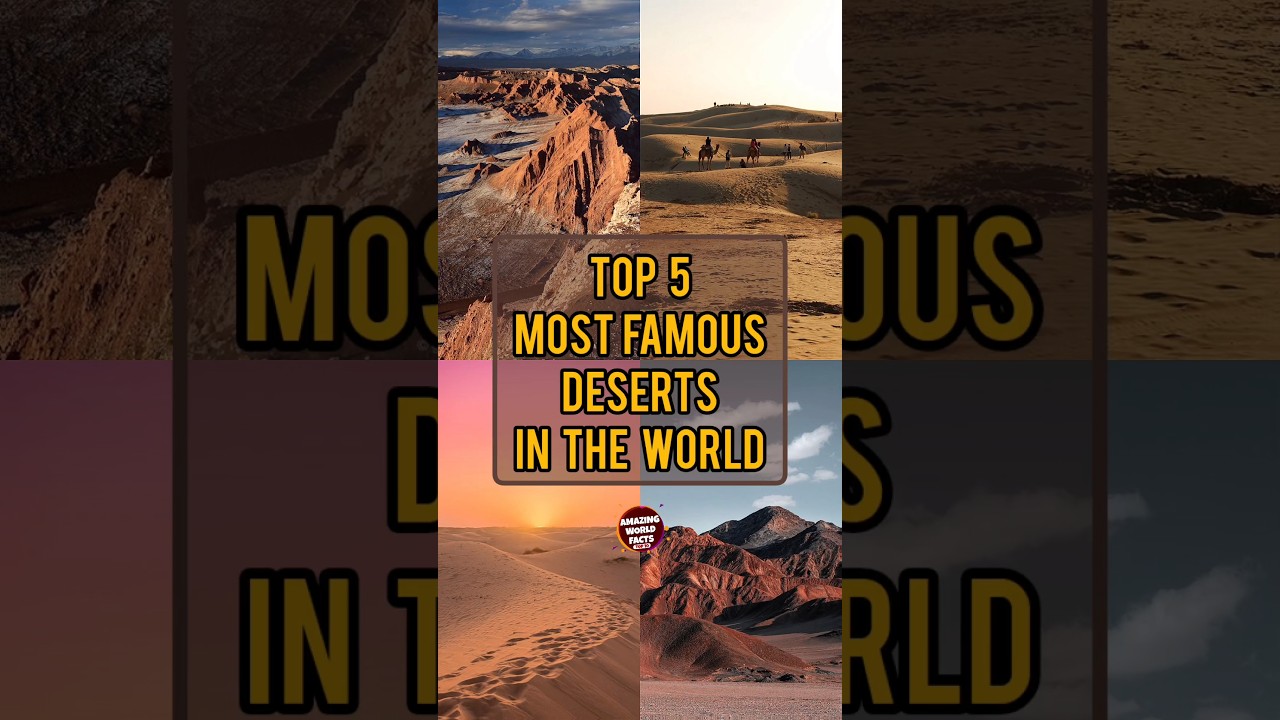 Top 5 Most Famous Deserts In The World | Amazing World Facts