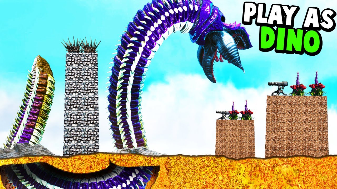YOU CAN ATTACK BASES FROM UNDERGROUND! Ark Play As Dino Update! - Ark Survival Evolved