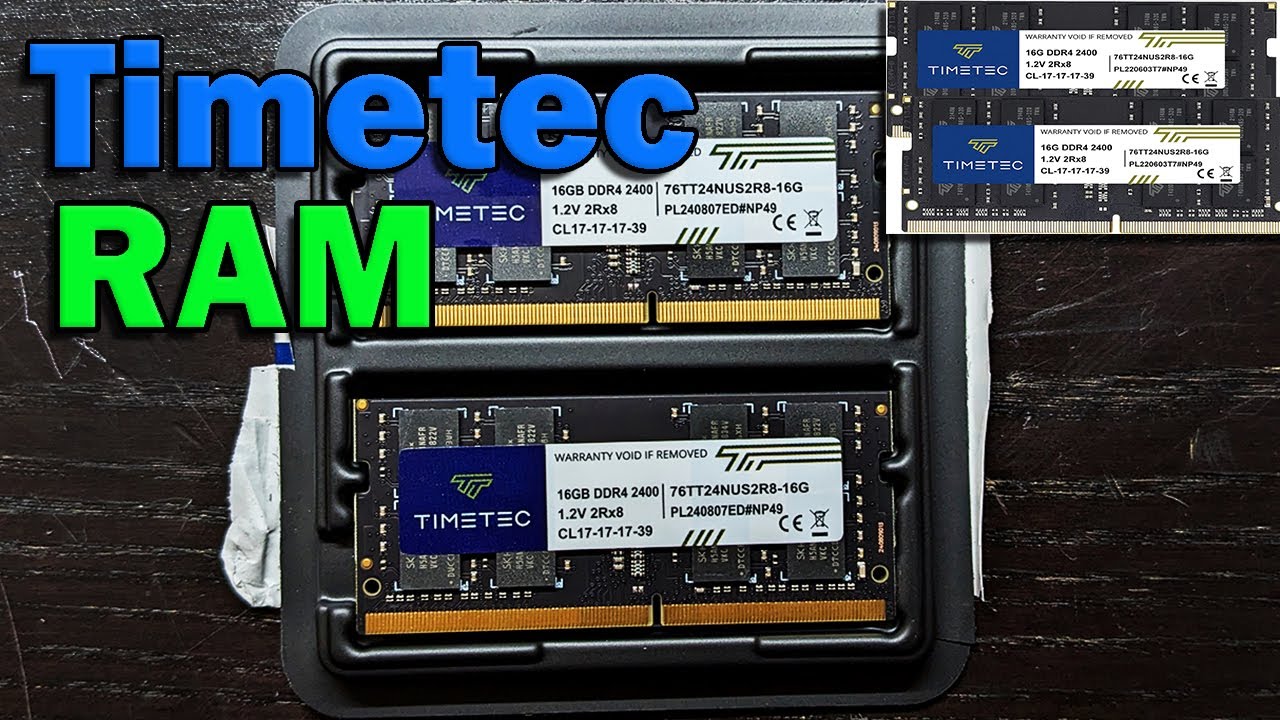 TimeTec Laptop RAM Memory 32GB Kit - Overview and Installation