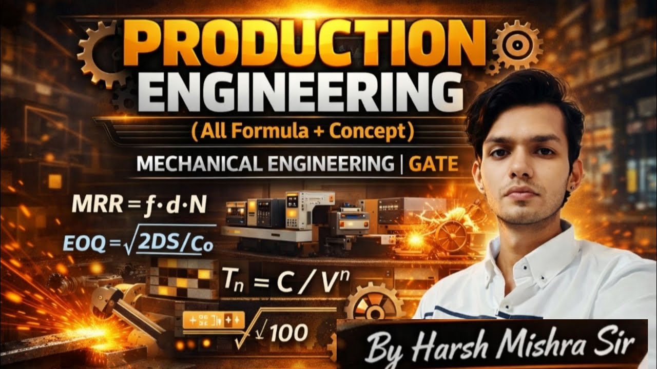 GATE 2026 | Production Engineering (Mechanical Engineering)