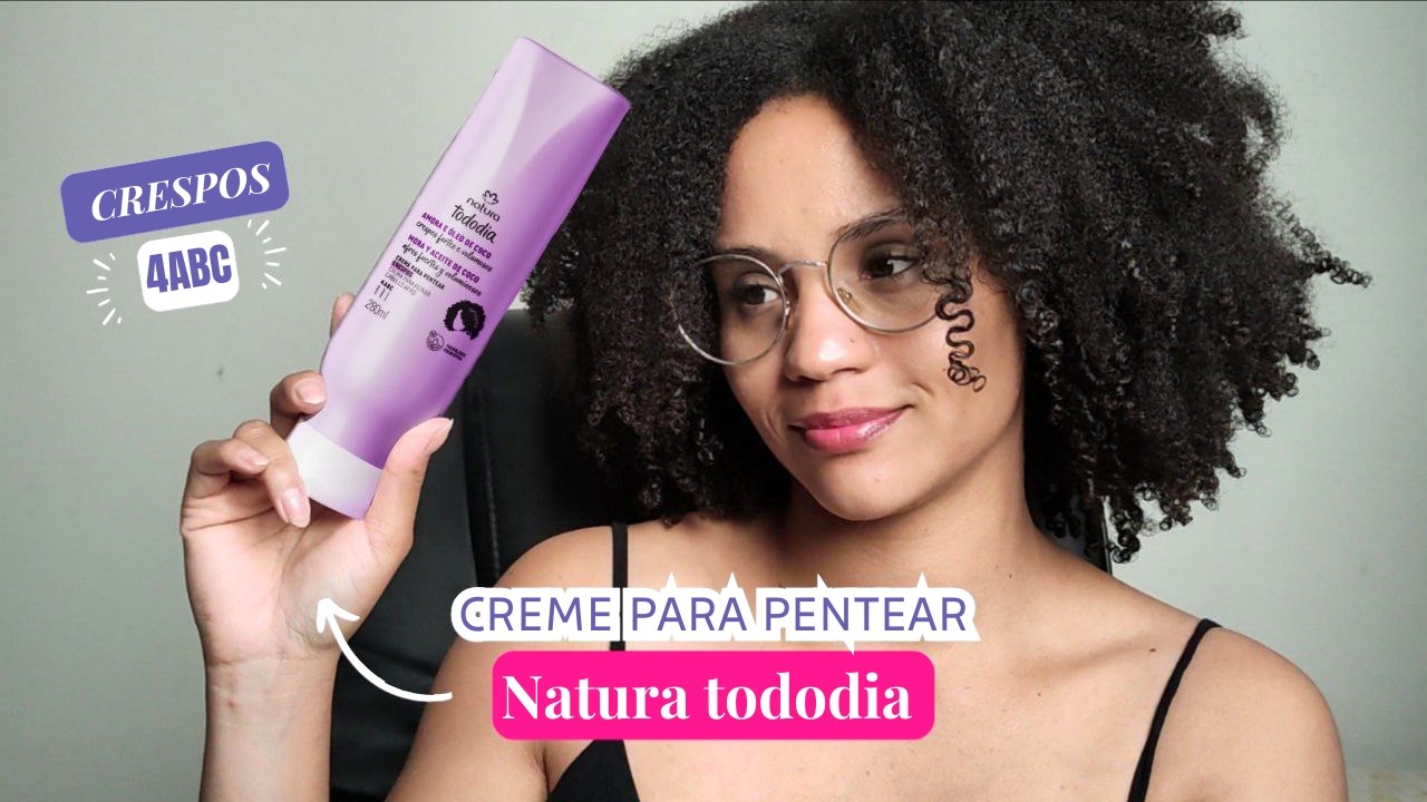 TESTEI NATURA AMORA E ÓLEO DE COCO PARA CRESPOS 4ABC | CREME PARA PENTEAR ✨