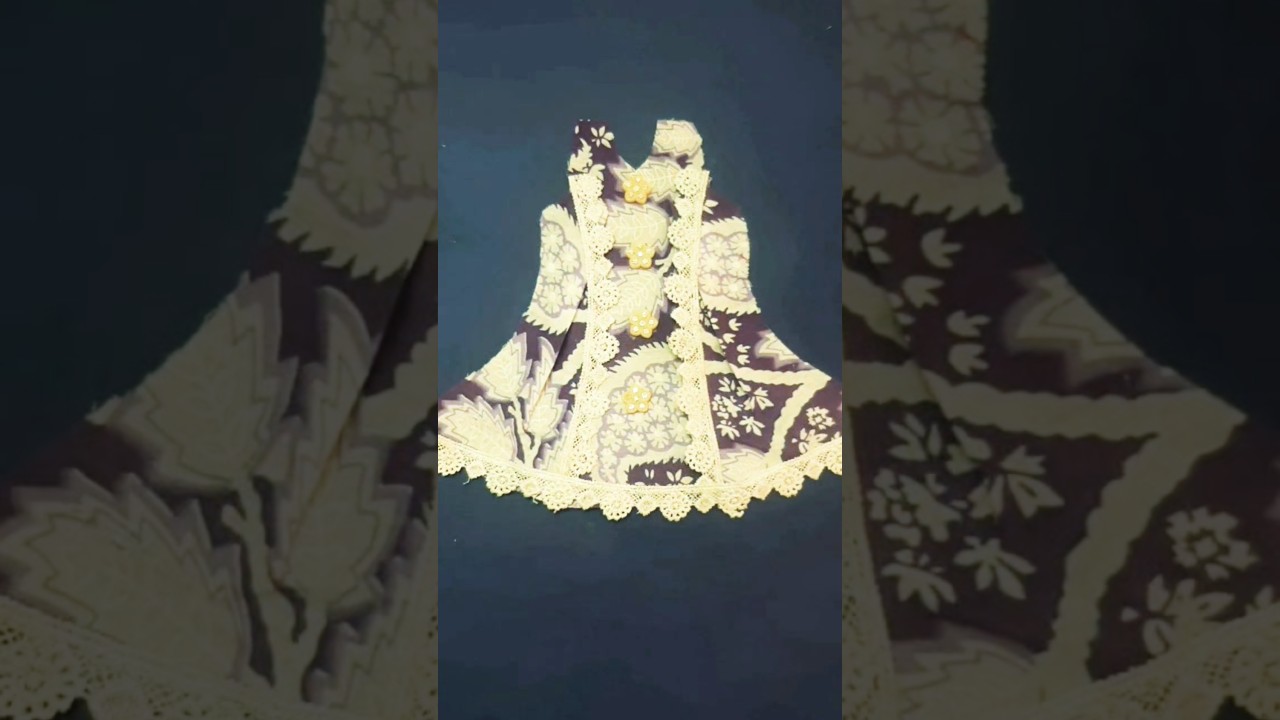 🎆✂️Designer Lace Work frock How to Sew