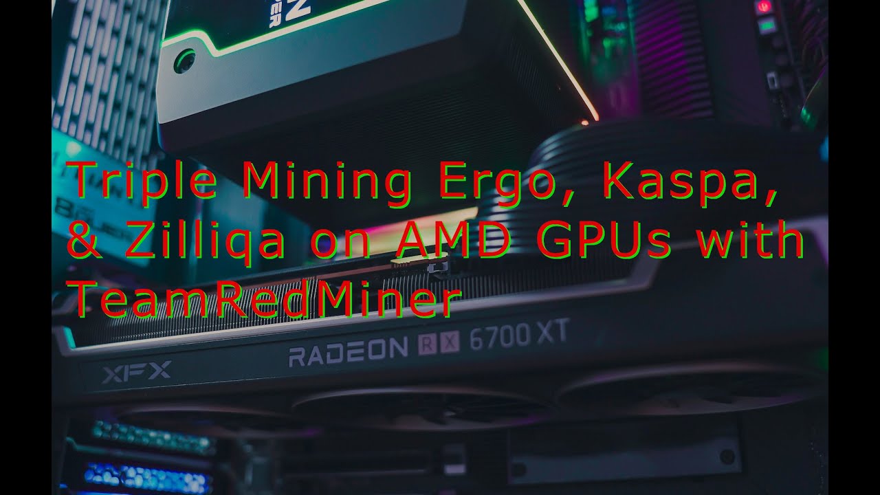 Triple Mining Ergo, Kaspa, and Zilliqa on AMD GPUs with TeamRedMiner