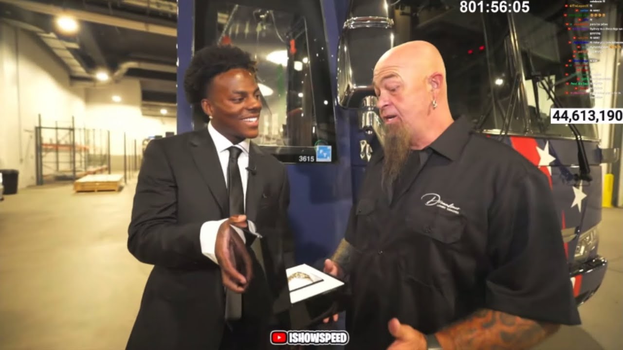 iShowSpeed Gifts His Tour Bus Driver A $50,000 Rolex!