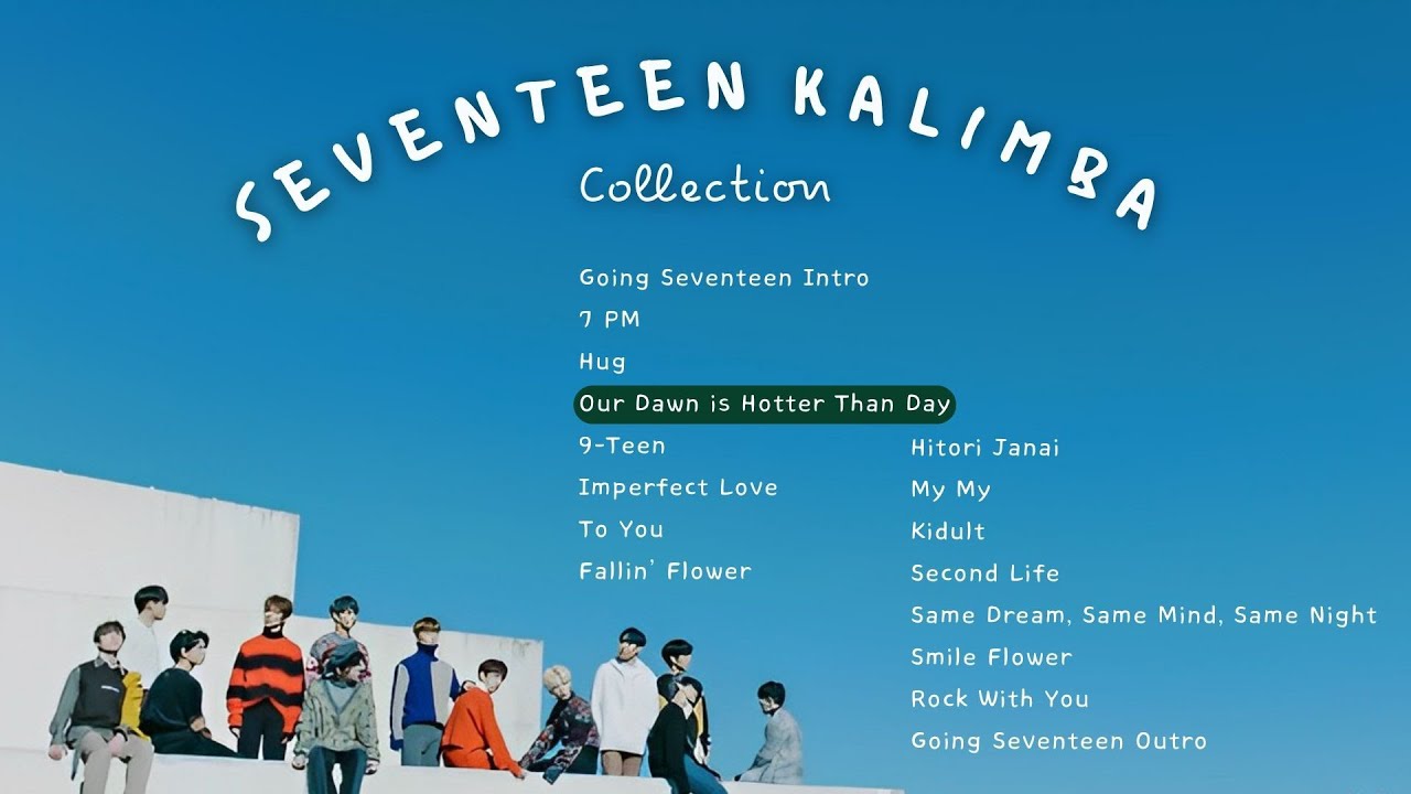 SEVENTEEN Kalimba Collection || Calming SEVENTEEN Kalimba Cover with Rain Sounds