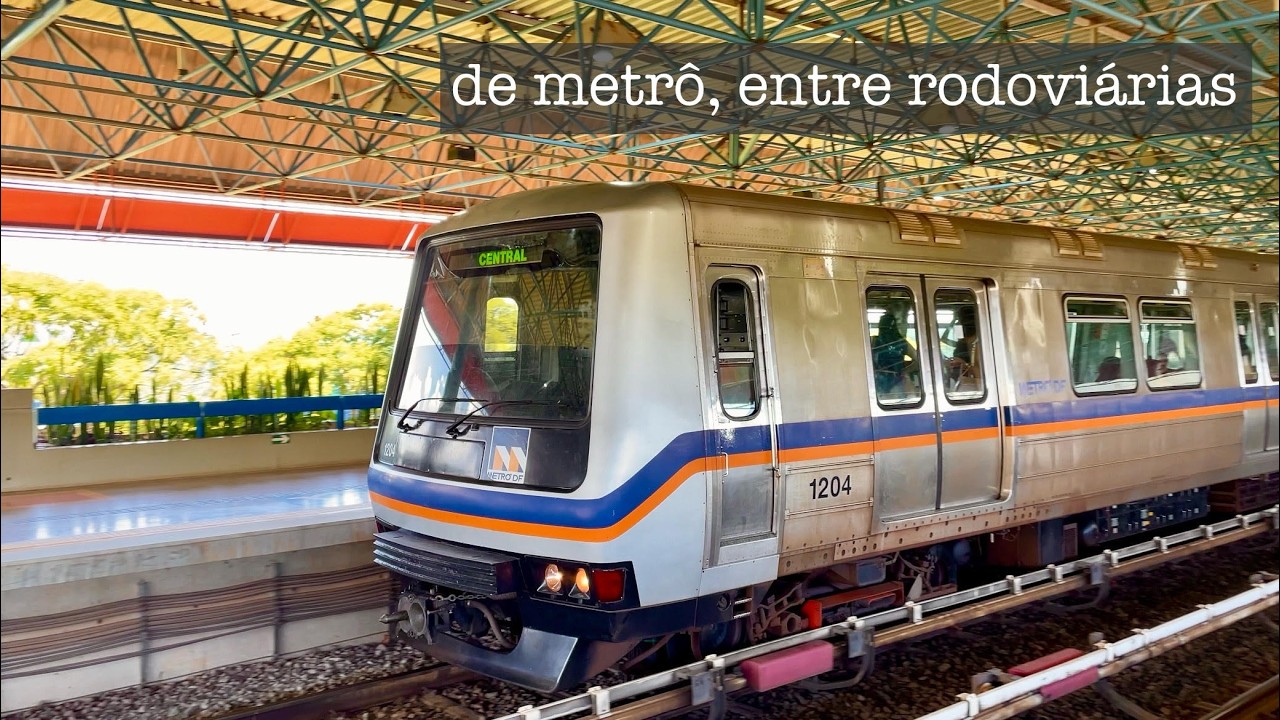 Viagem de Metrô da Rodoviária Interestadual de Brasília até a Rodoviária Provisória de Taguatinga