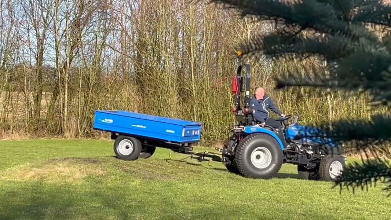🌱🚜 Solis Traktor + 1,5 Tons Tipvogn – Til Haven, Hestene & Hele Landbruget! 🚜🌱