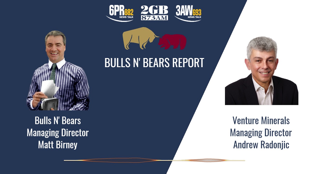 ASX:VMS - Venture Minerals MD Andrew Radonjic on 3AW, 2GB & 6PR Bulls N' Bears Report