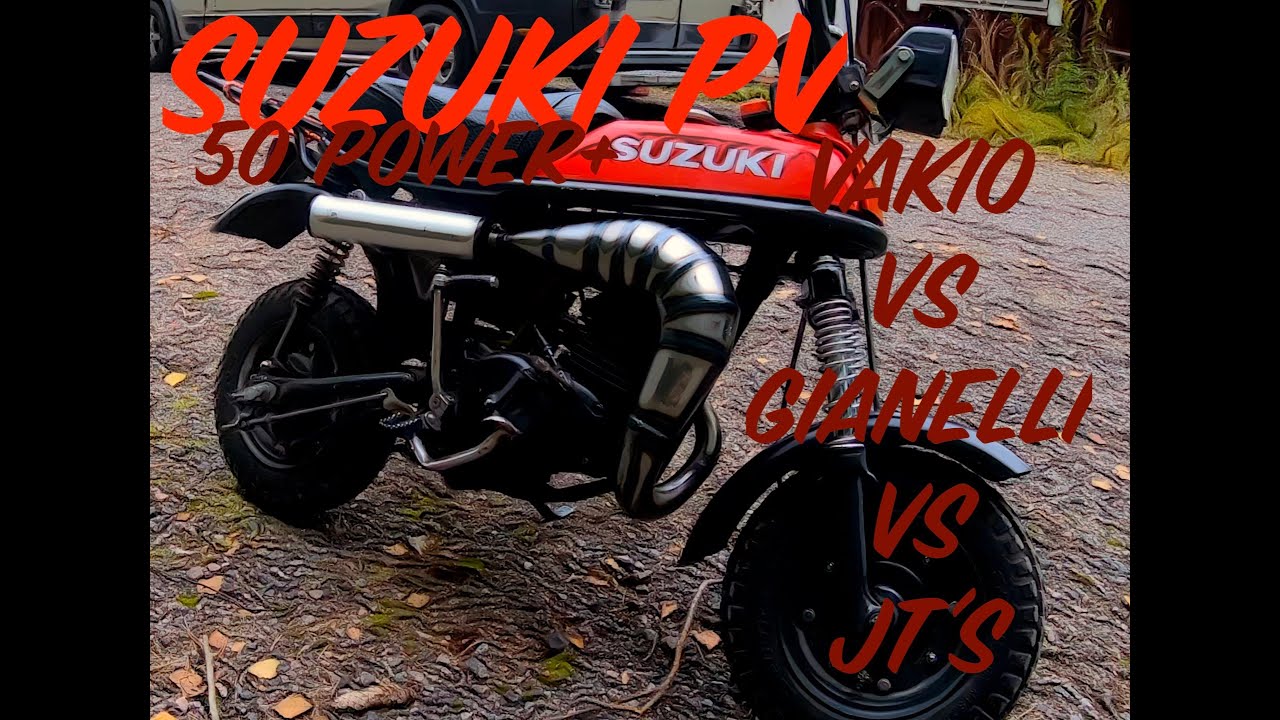 Suzuki PV - vakioputki vs Gianelli vs JT's