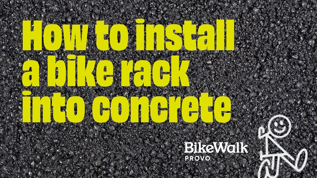 How to Install a Bike Rack in Concrete