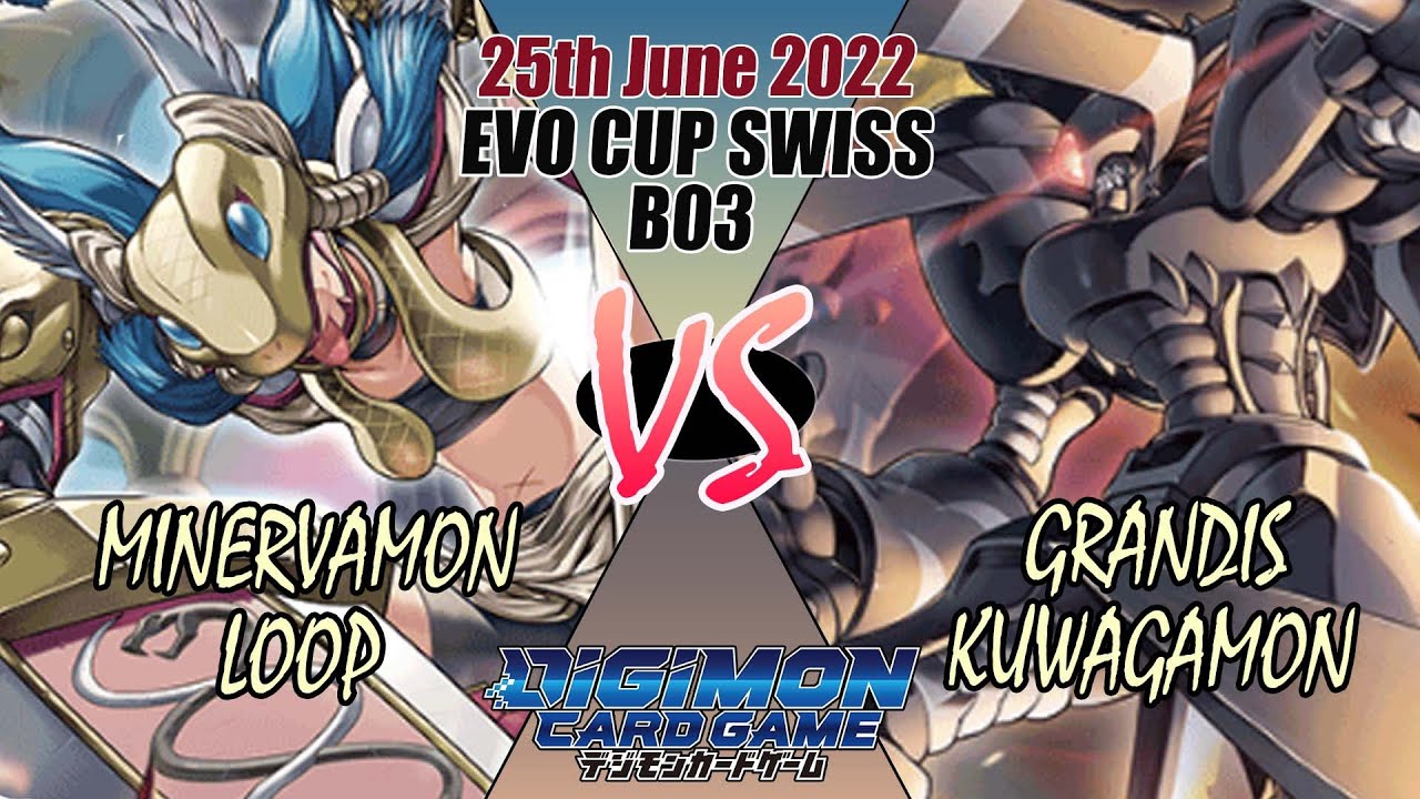 Digimon TCG Minervamon Loop Vs GrandisKuwagamon Tournament Swiss B03! -  25th June 2022