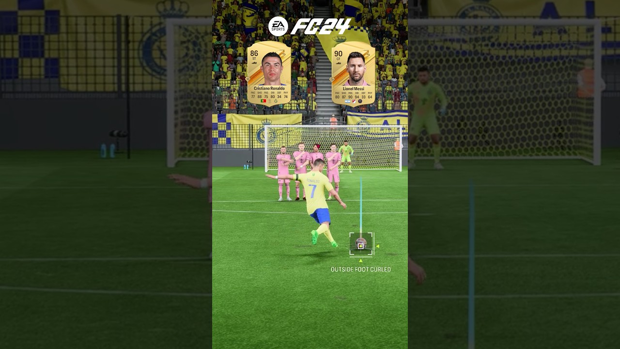FC 24 - Al Nassr vs Inter Miami Freekick Challenge #shorts #eafc24 #football #futbol