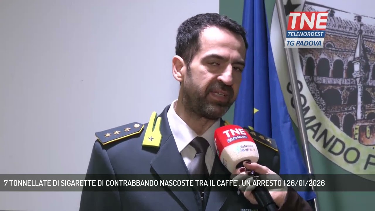 7 TONNELLATE DI SIGARETTE DI CONTRABBANDO NASCOSTE TRA IL CAFFE': UN ARRESTO | 26/01/2026