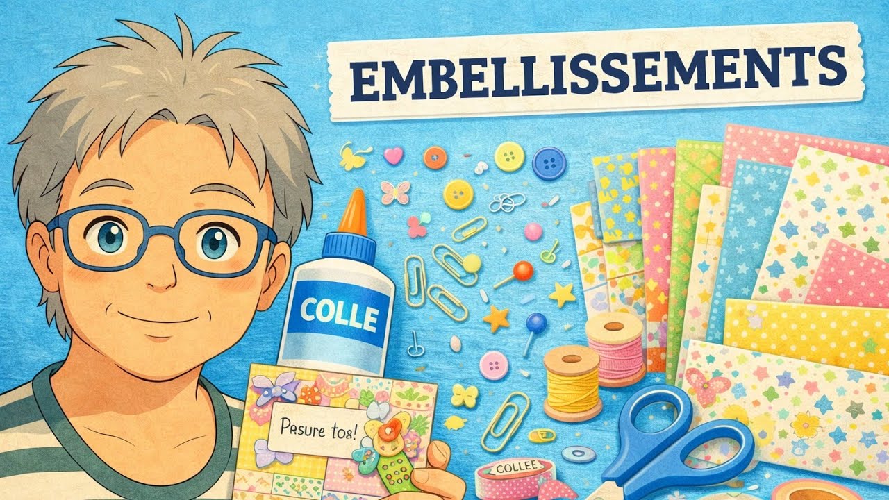 embellissement shuuut !!! #embellissements #scrap #bonnehumeur
