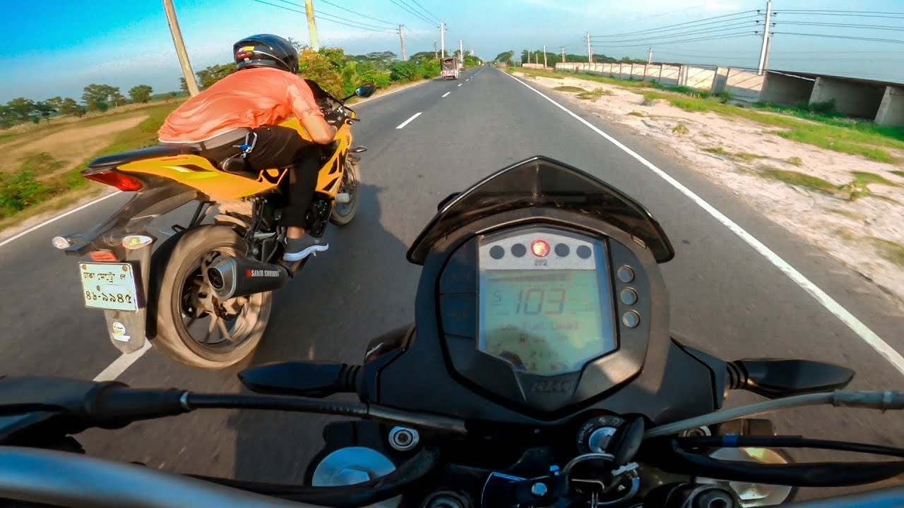 KTM Duke 200 Vs Suzuki GSX-R150 || Drag Race