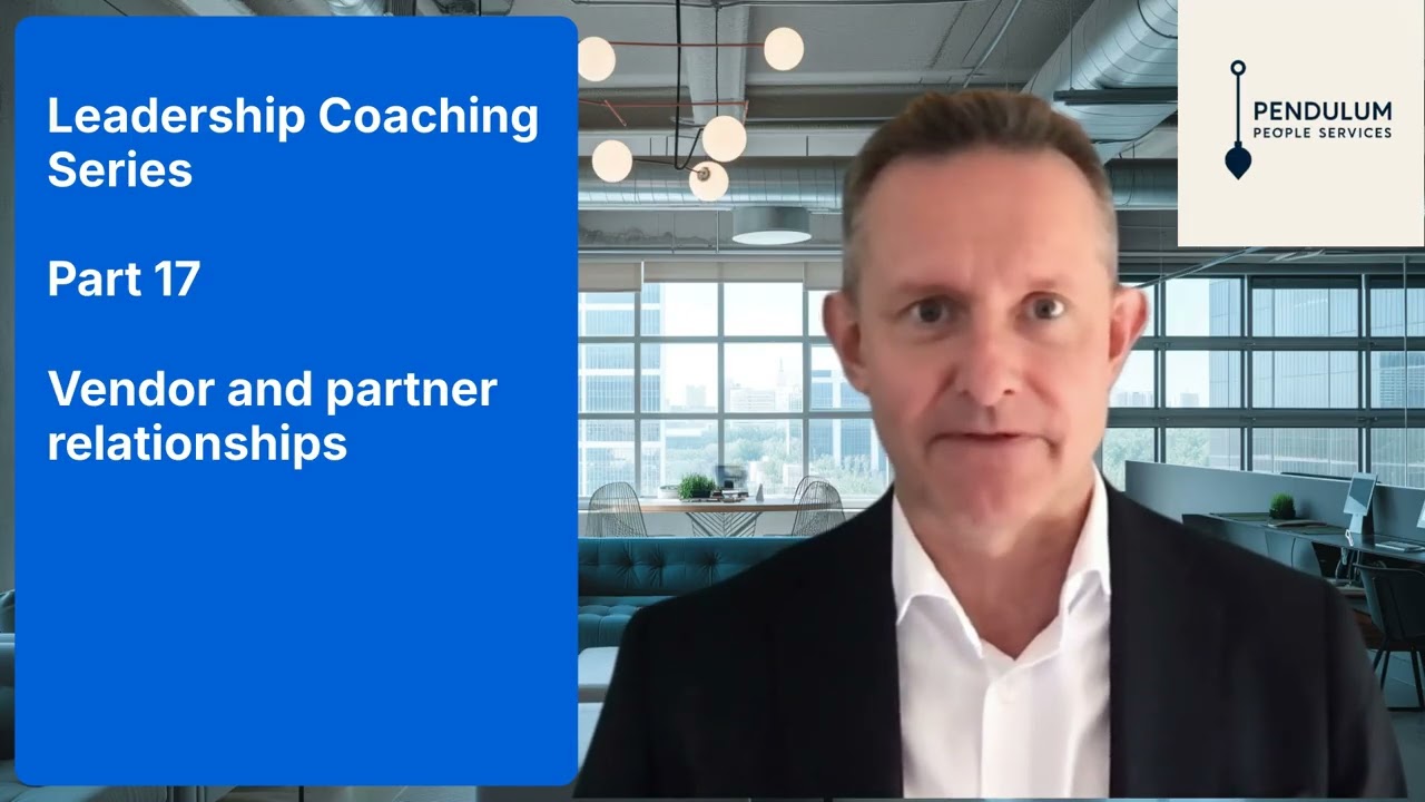 Part 17   Vendor and partner relationships