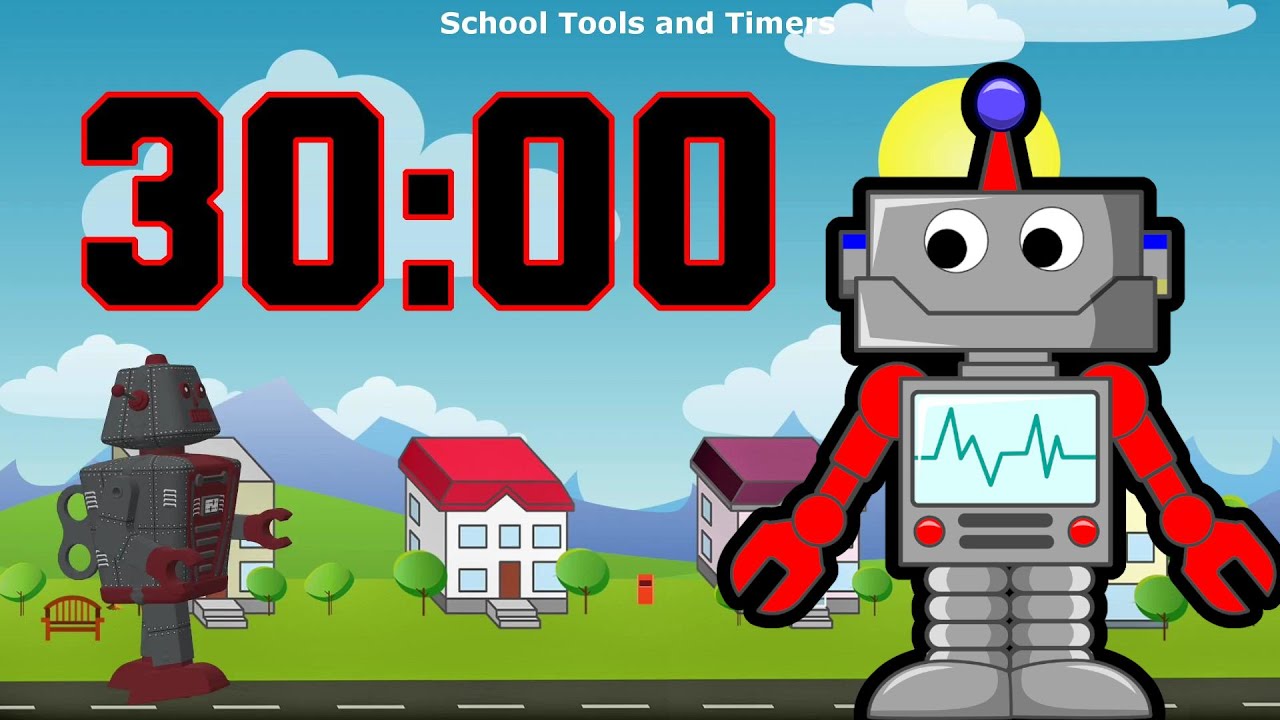 30 Minute Countdown Timer - Robot Giant! 🤖