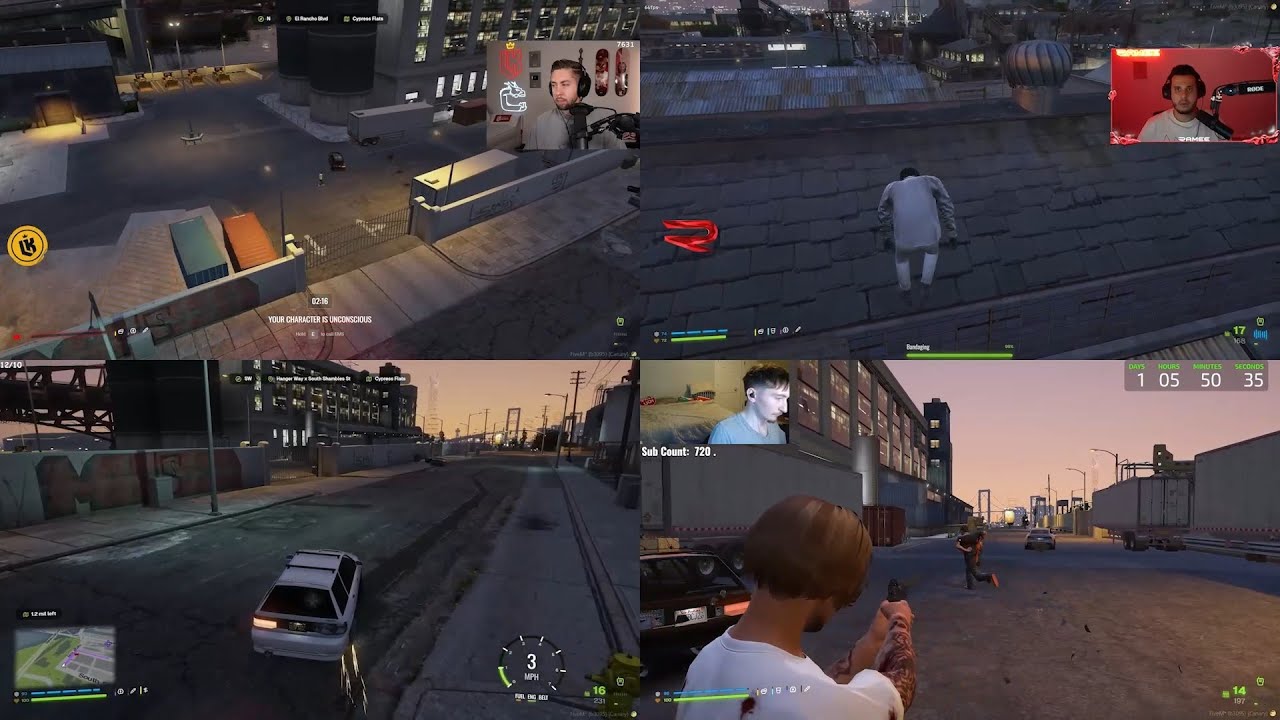 Chang Gang vs the Saint Gang Shootout (Multi POVs)
