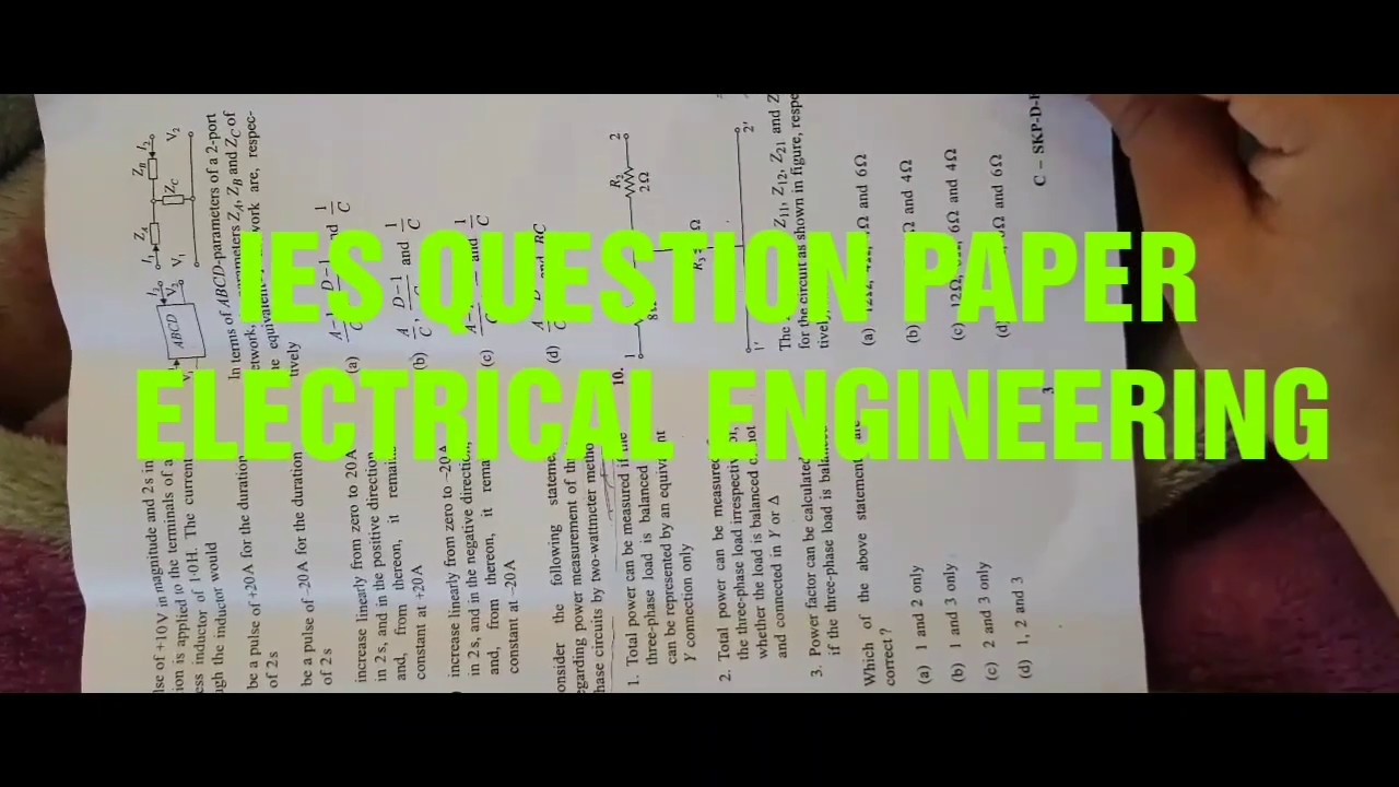 IES QUESTION PAPER