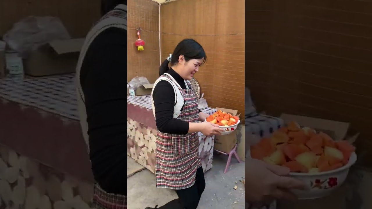 老长日子没吃大米饭了，今天炖排骨蒸大米饭，排骨土豆胡萝卜一锅炖，好吃省事#农村生活 #农村美食