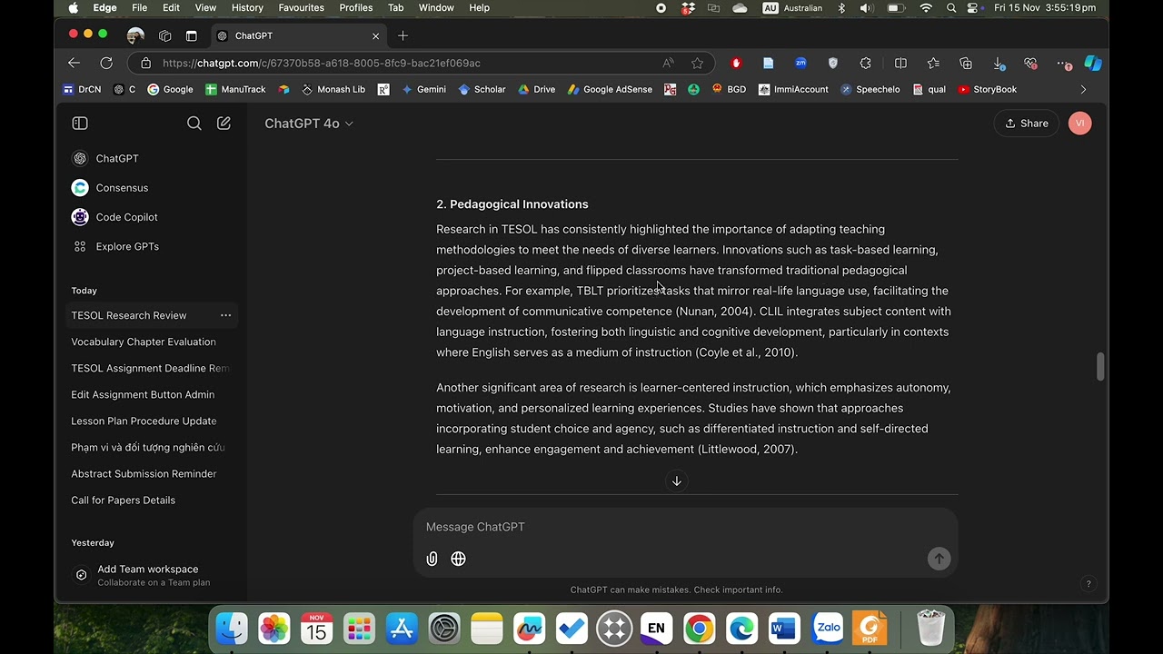 A simple example discussing the lack of critical thinking and logic in generative AI-generated text