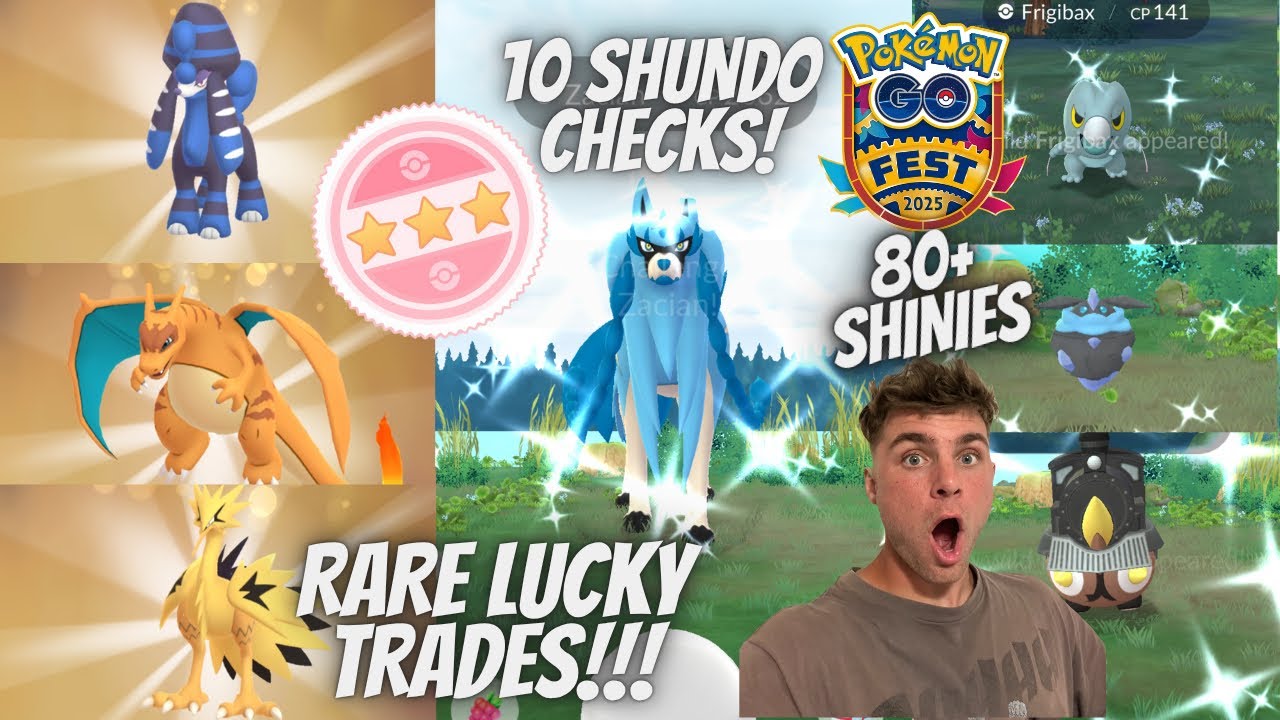 ✨10 SHUNDO CHECKS! Rare Lucky Trades and 80+ Shiny Pokemon CAUGHT At Pokemon Go Fest!✨