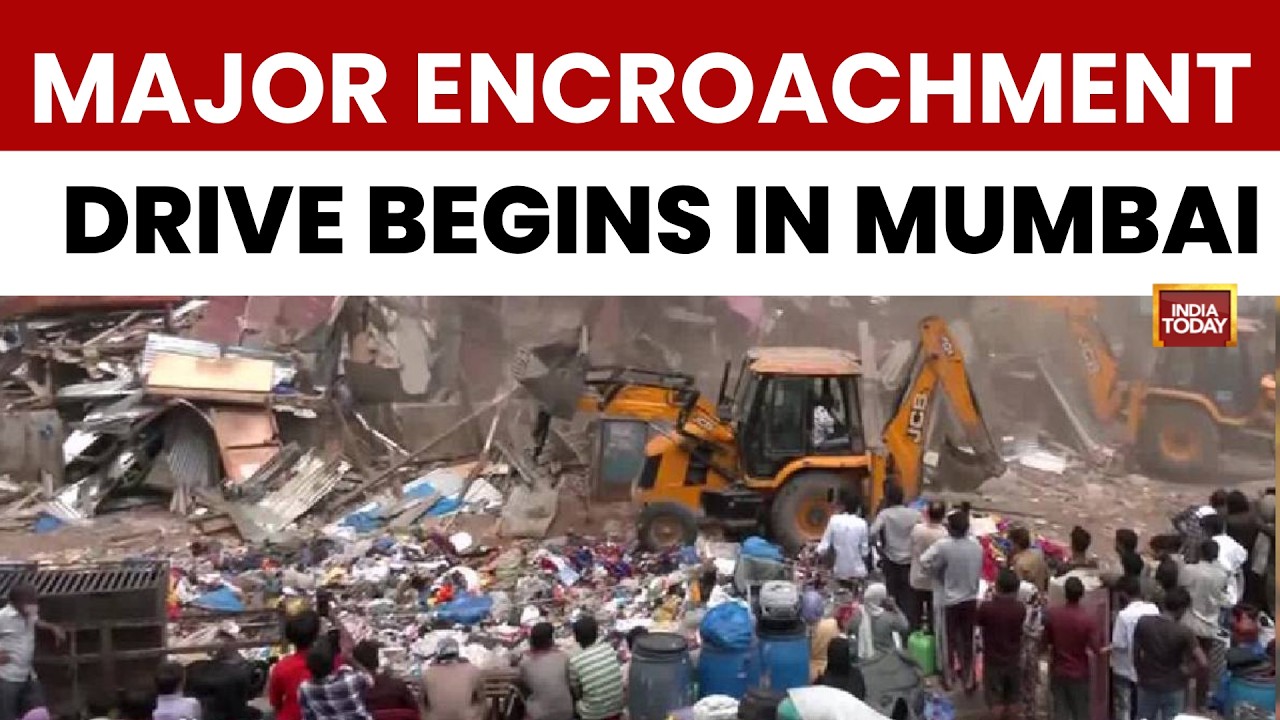 Western Railway Conducts Massive Anti-Encroachment Drive In Bandra East