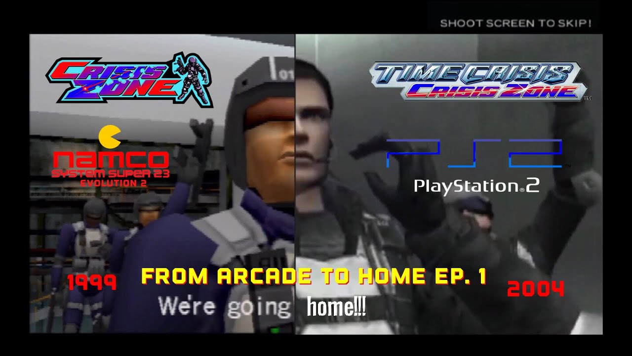Crisis Zone (Arcade vs PlayStation 2) Comparison QHD (60 FPS)