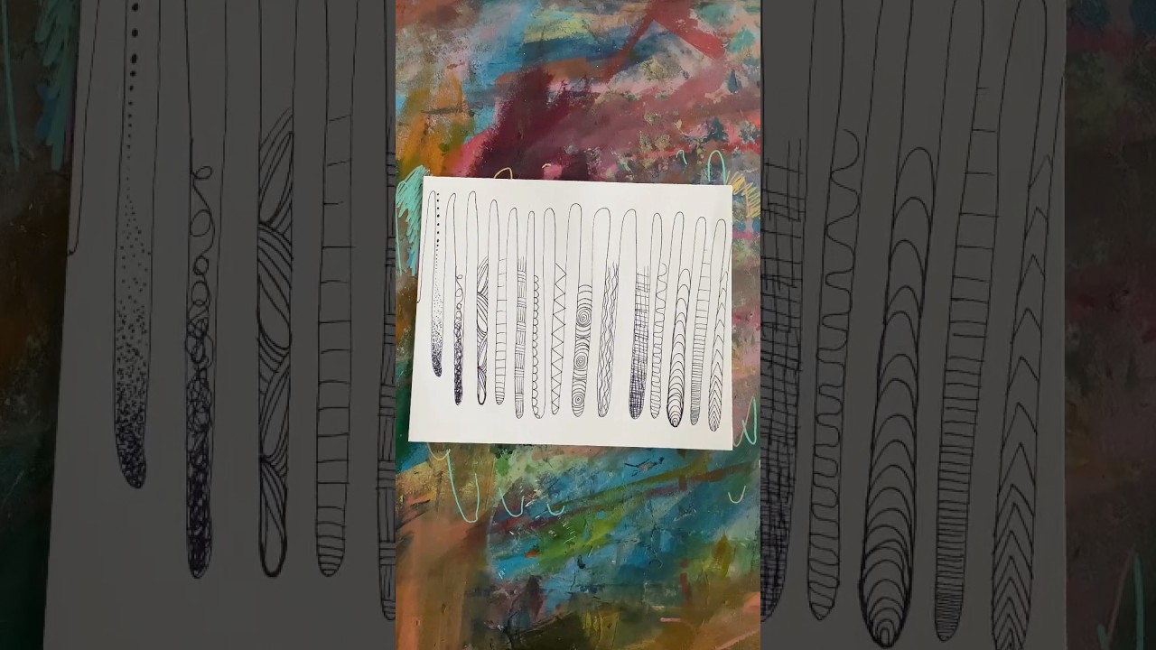 Draw your breath | Mindfulness art activity incorporating pattern